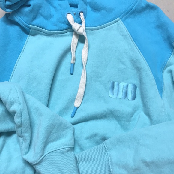Ugg Crop Hoodie Turquoise Blue - Picture 8 of 8